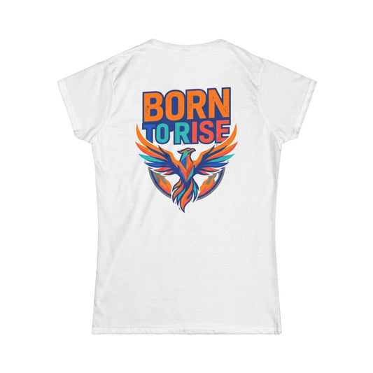 Color: White | Born to Rise Women's Tee