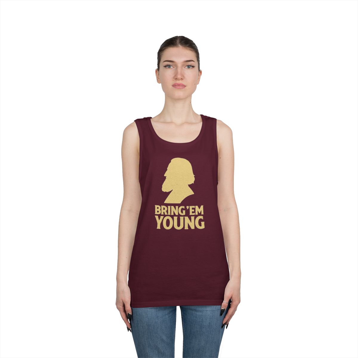 Color: Maroon | Bring Em Young Tank Top