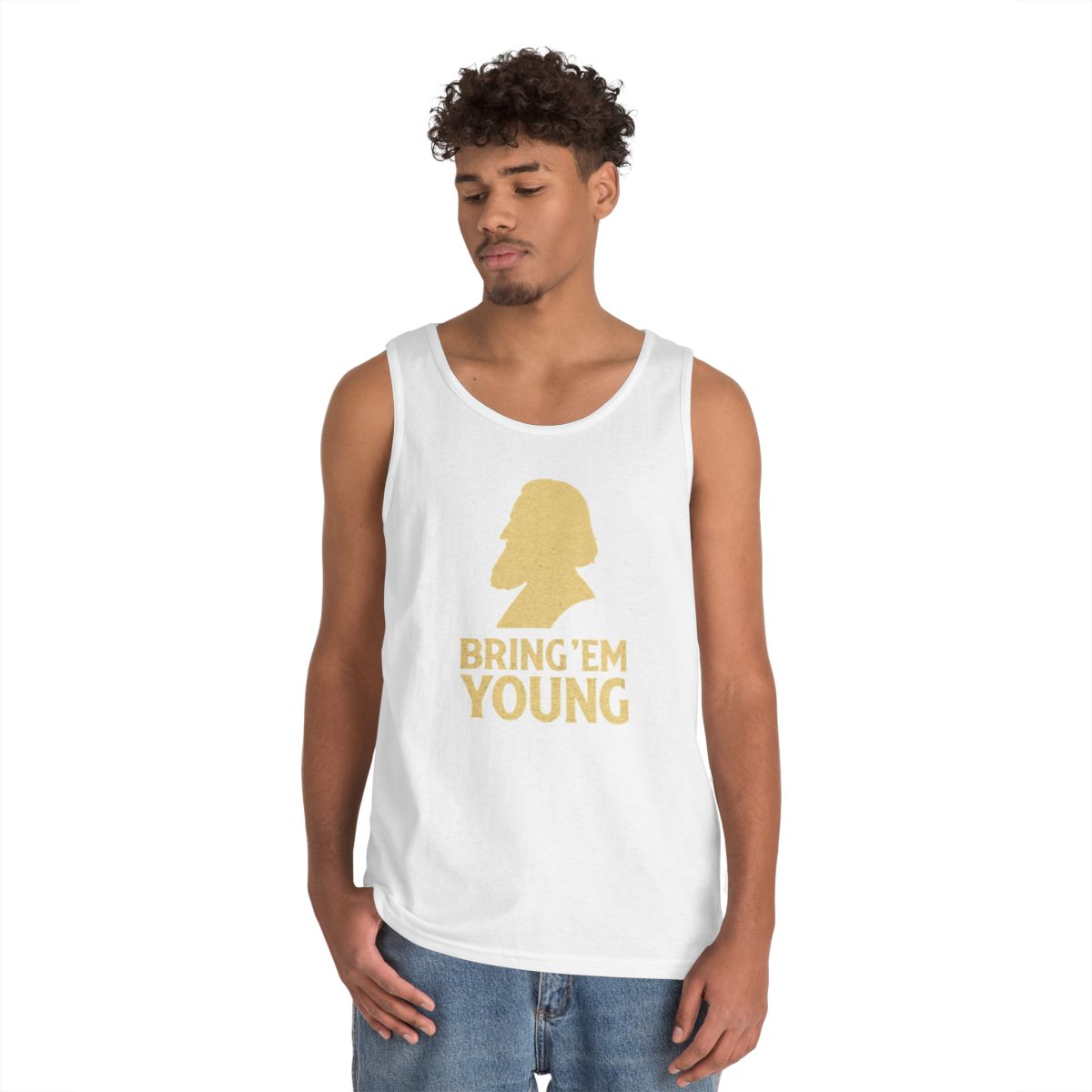 Color: White | Bring Em Young Tank Top