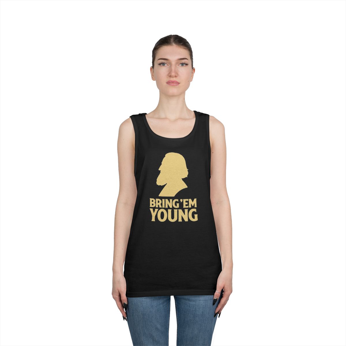 Color: Black | Bring Em Young Tank Top