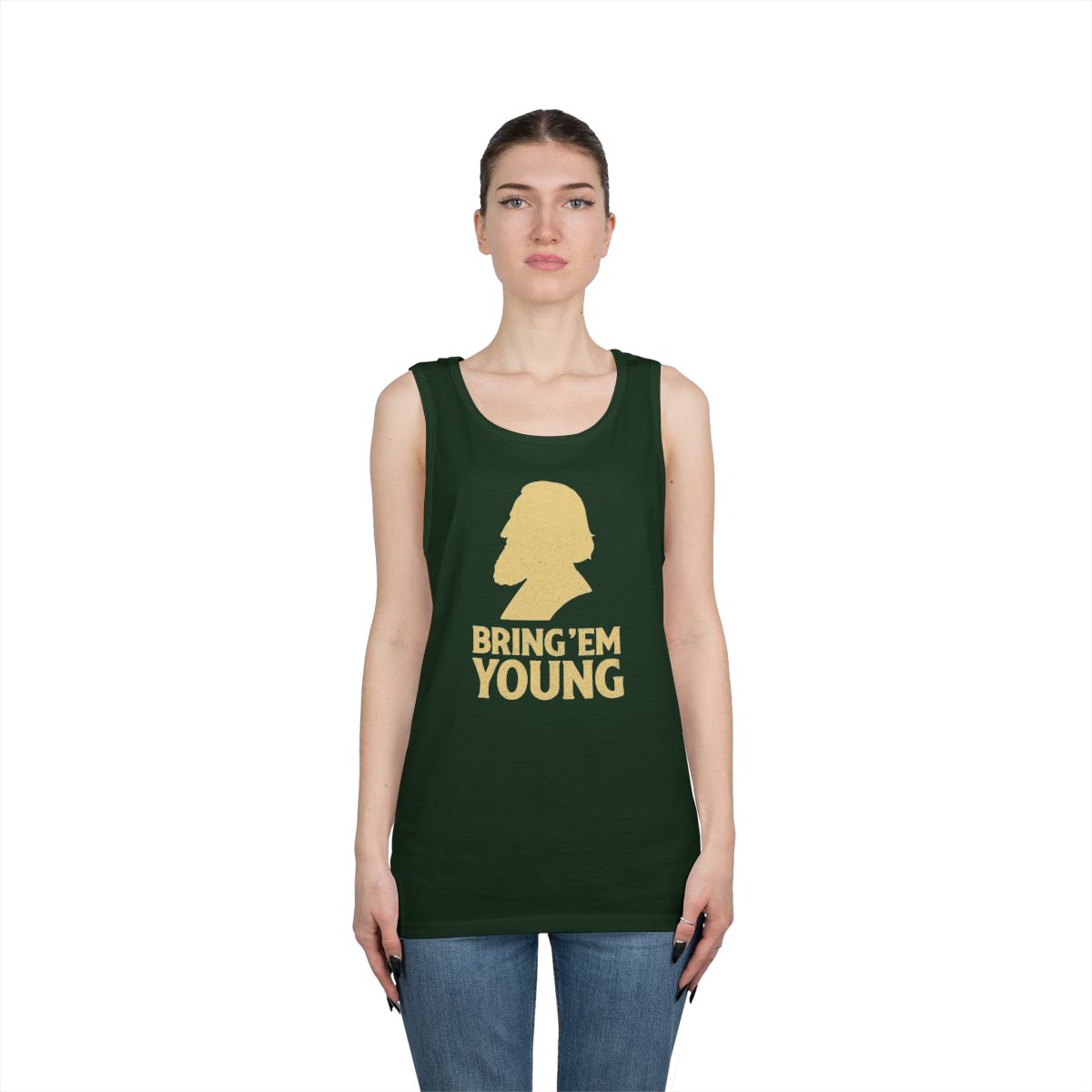 Color: Forest Green | Bring Em Young Tank Top