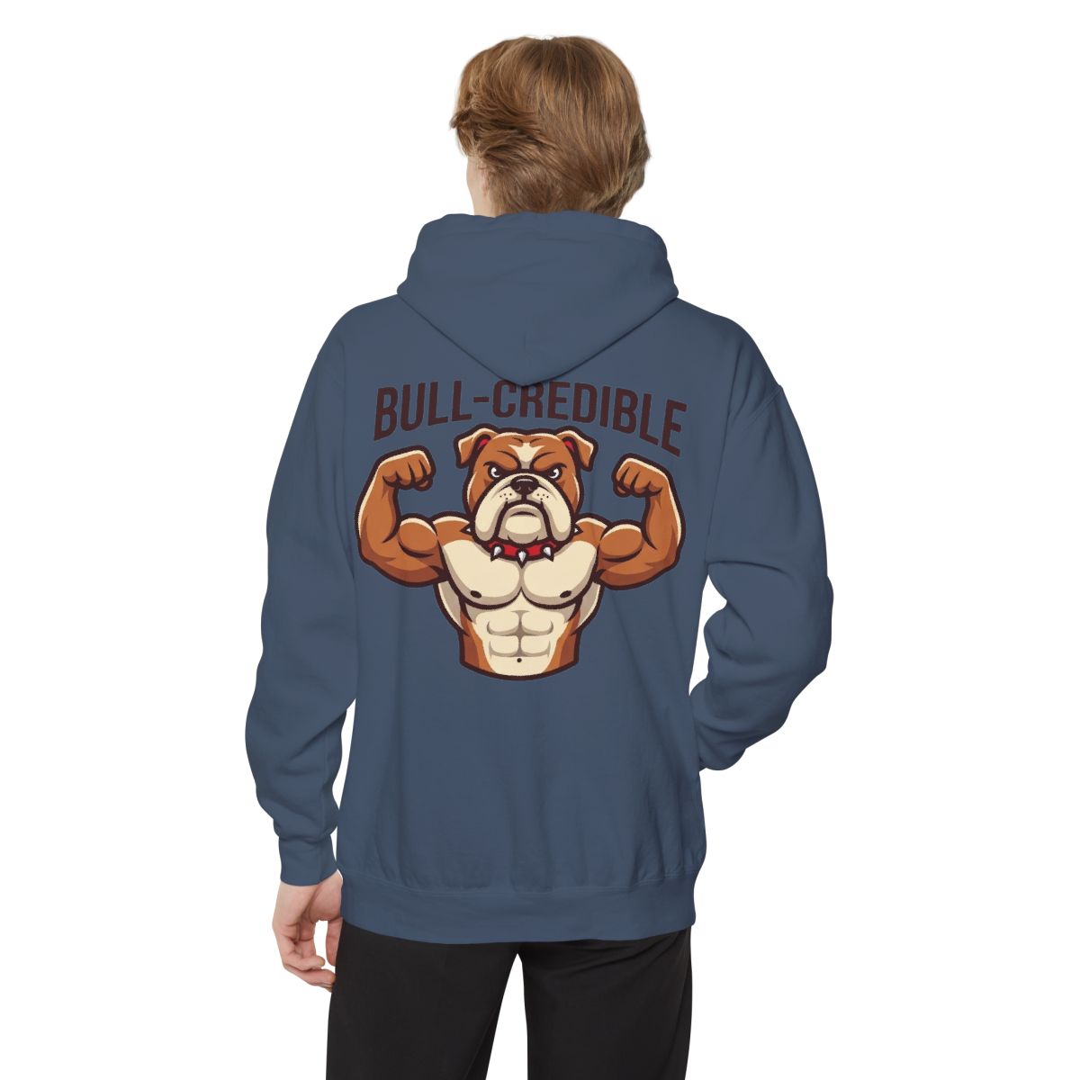 Color: Denim | Bull Credible Garment-Dyed Hoodie