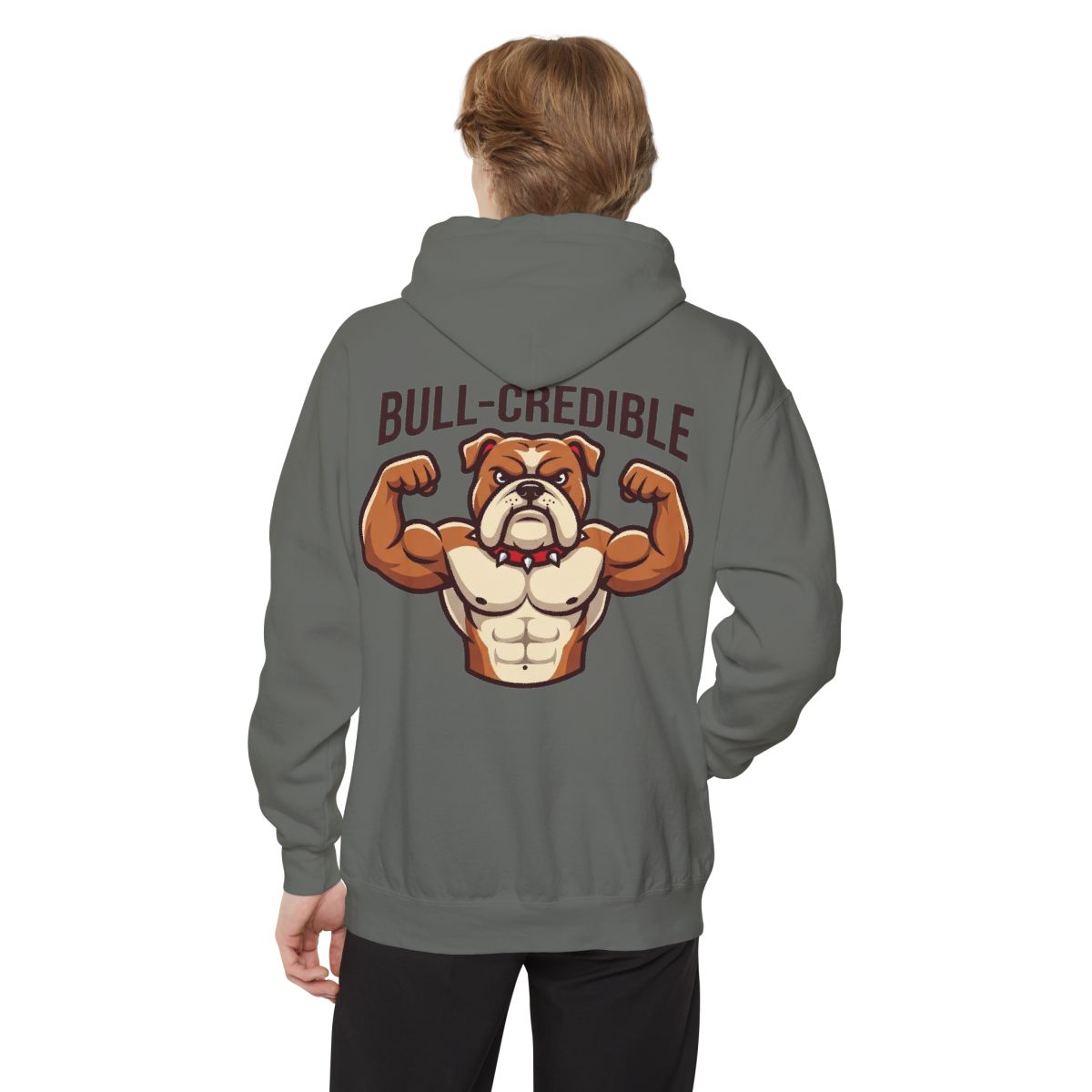 Color: Grey | Bull Credible Garment-Dyed Hoodie