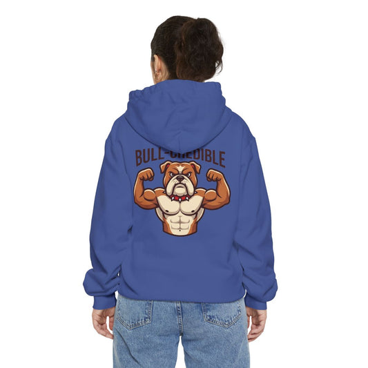 Color: Flo Blue | Bull Credible Garment-Dyed Hoodie