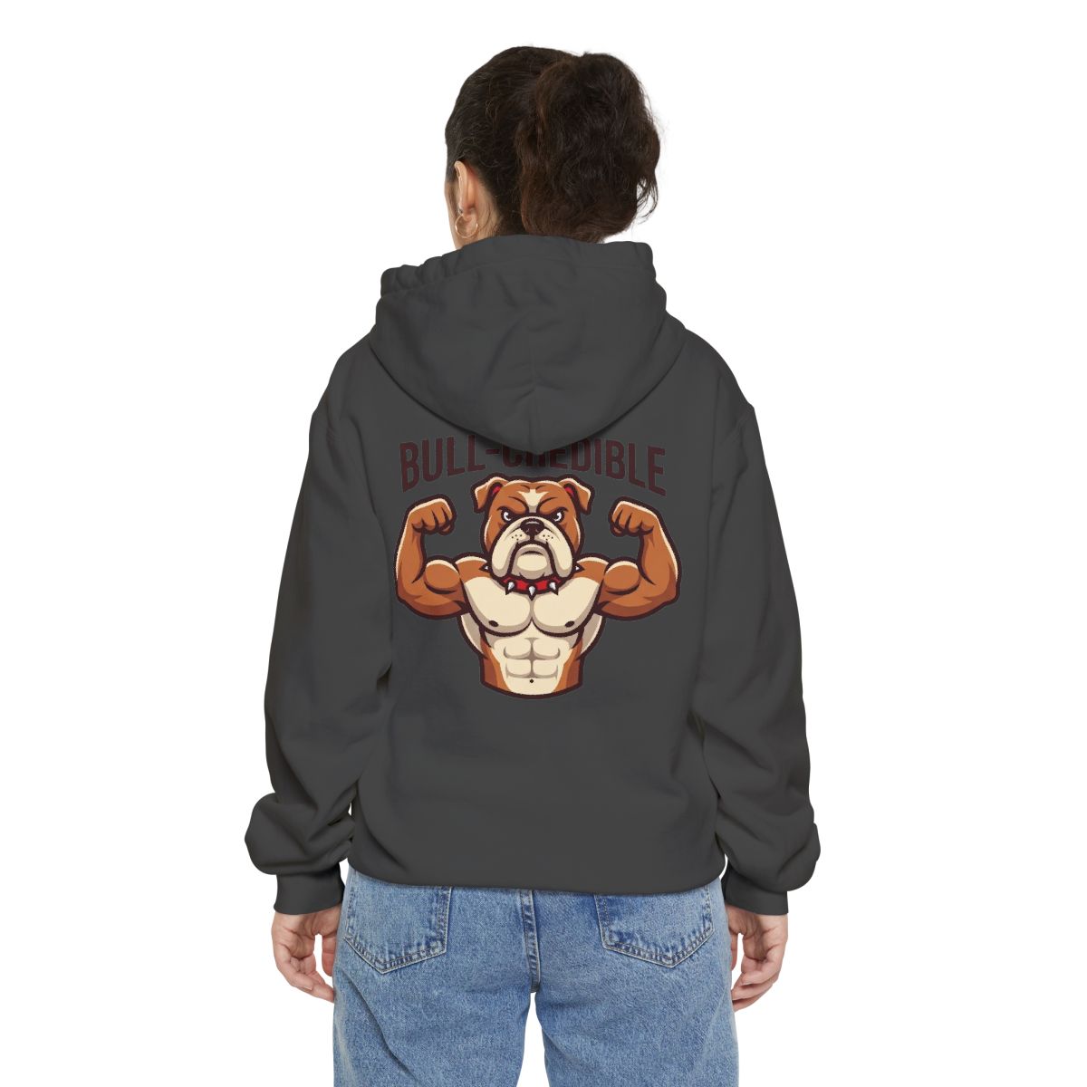 Color: Pepper | Bull Credible Garment-Dyed Hoodie