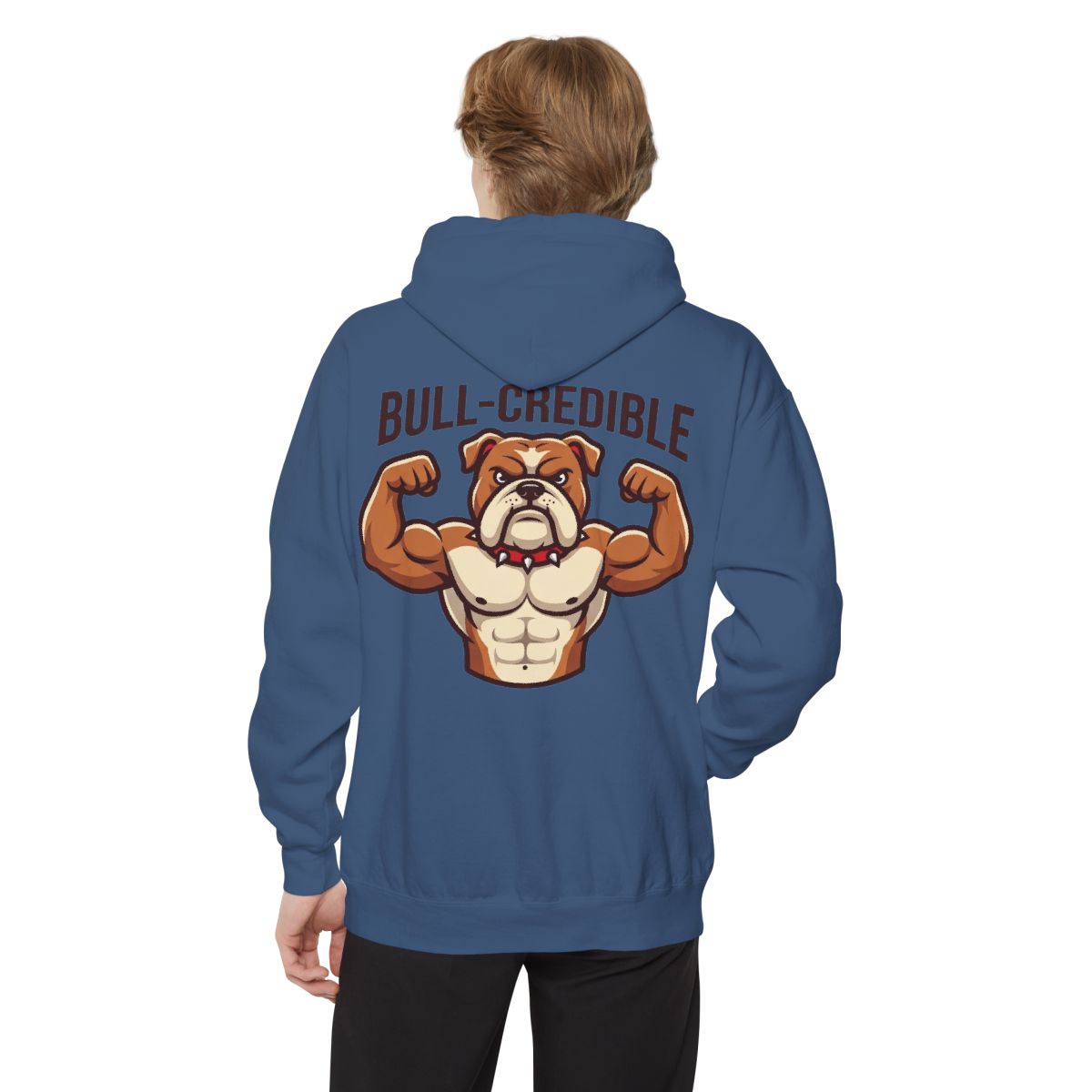 Color: True Navy | Bull Credible Garment-Dyed Hoodie