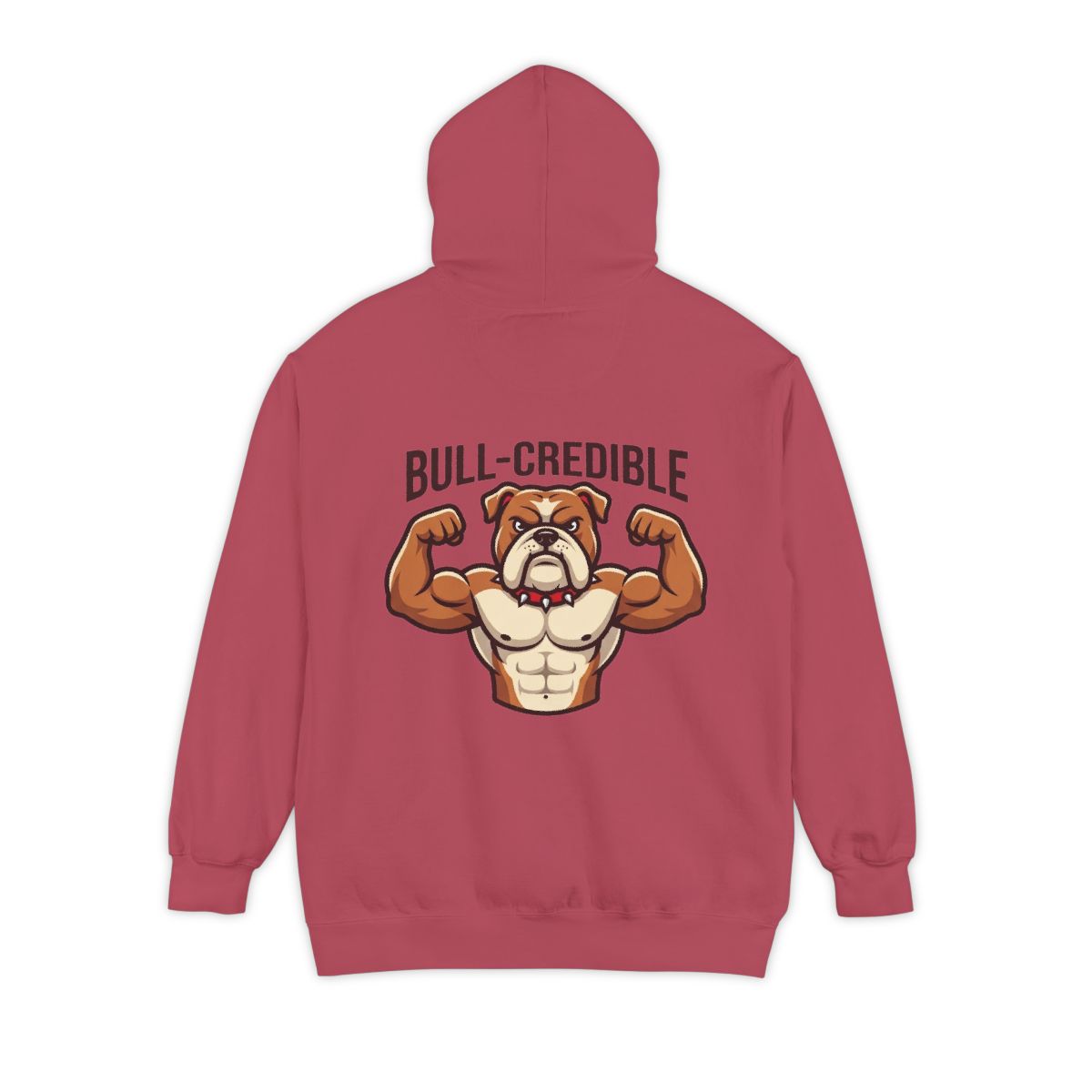 Color: Crimson | Bull Credible Garment-Dyed Hoodie