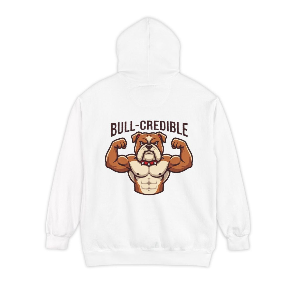 Color: White | Bull Credible Garment-Dyed Hoodie