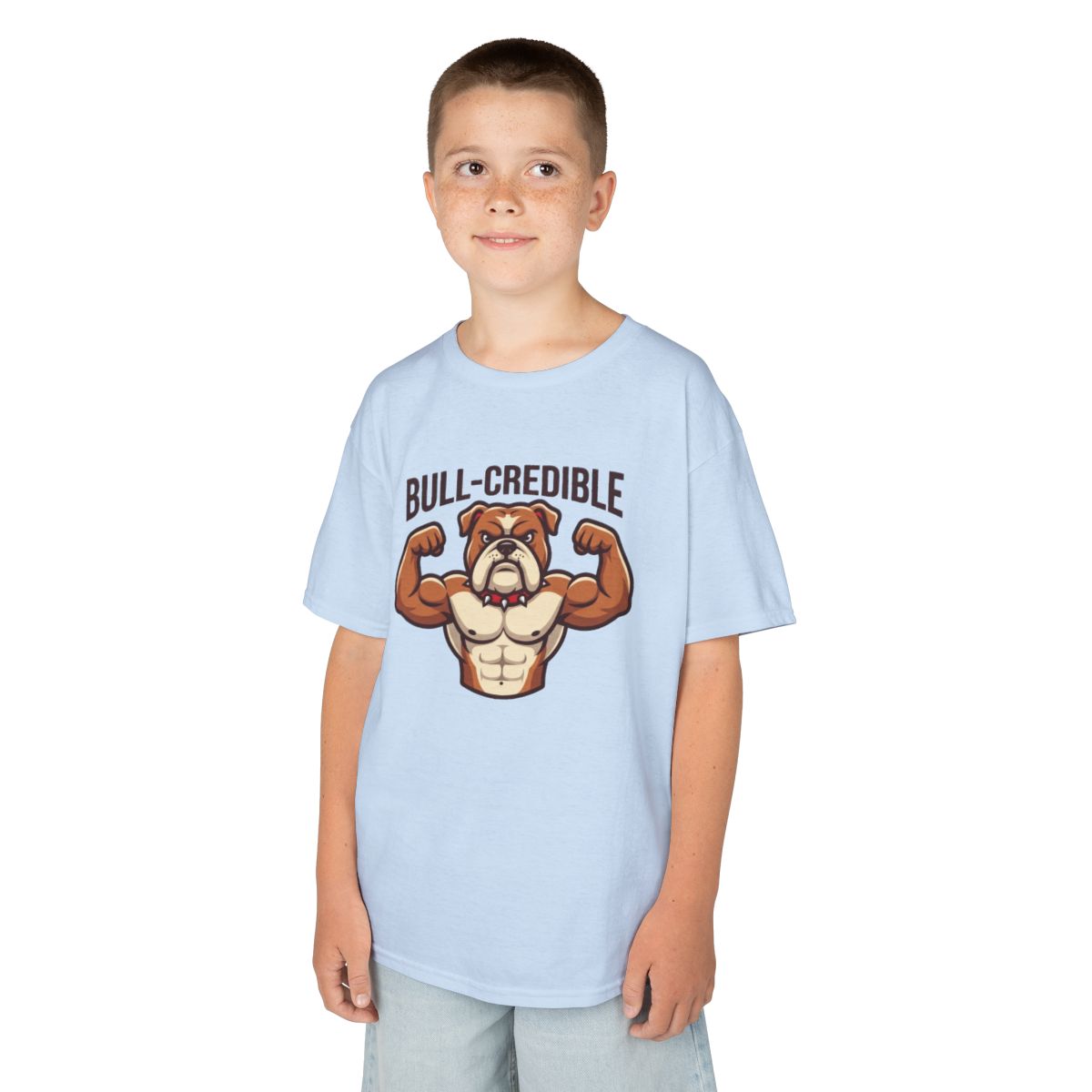 Color: Light Blue | Bull Credible Kids Tee
