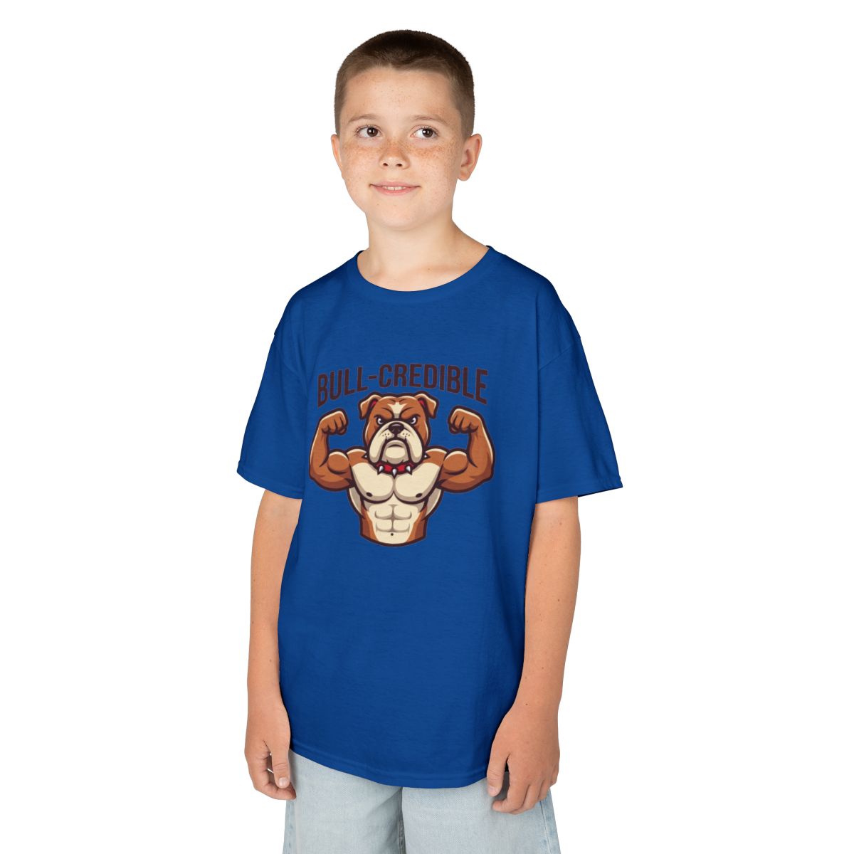 Color: Royal | Bull Credible Kids Tee