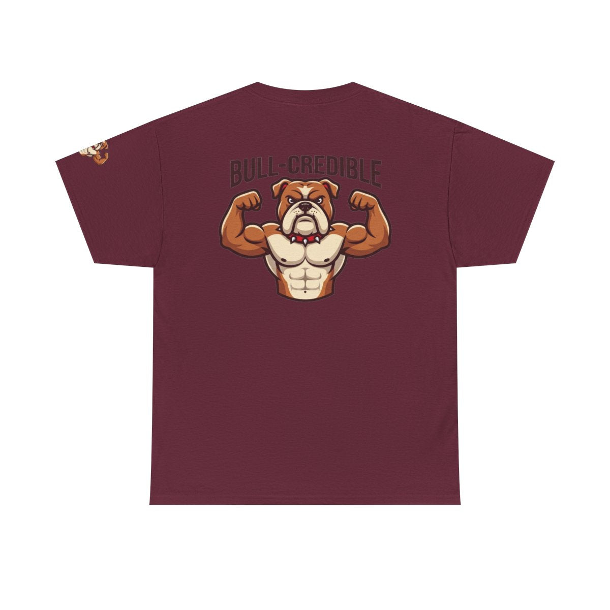 Color: Maroon | Bull Credible Premium Graphic Tee