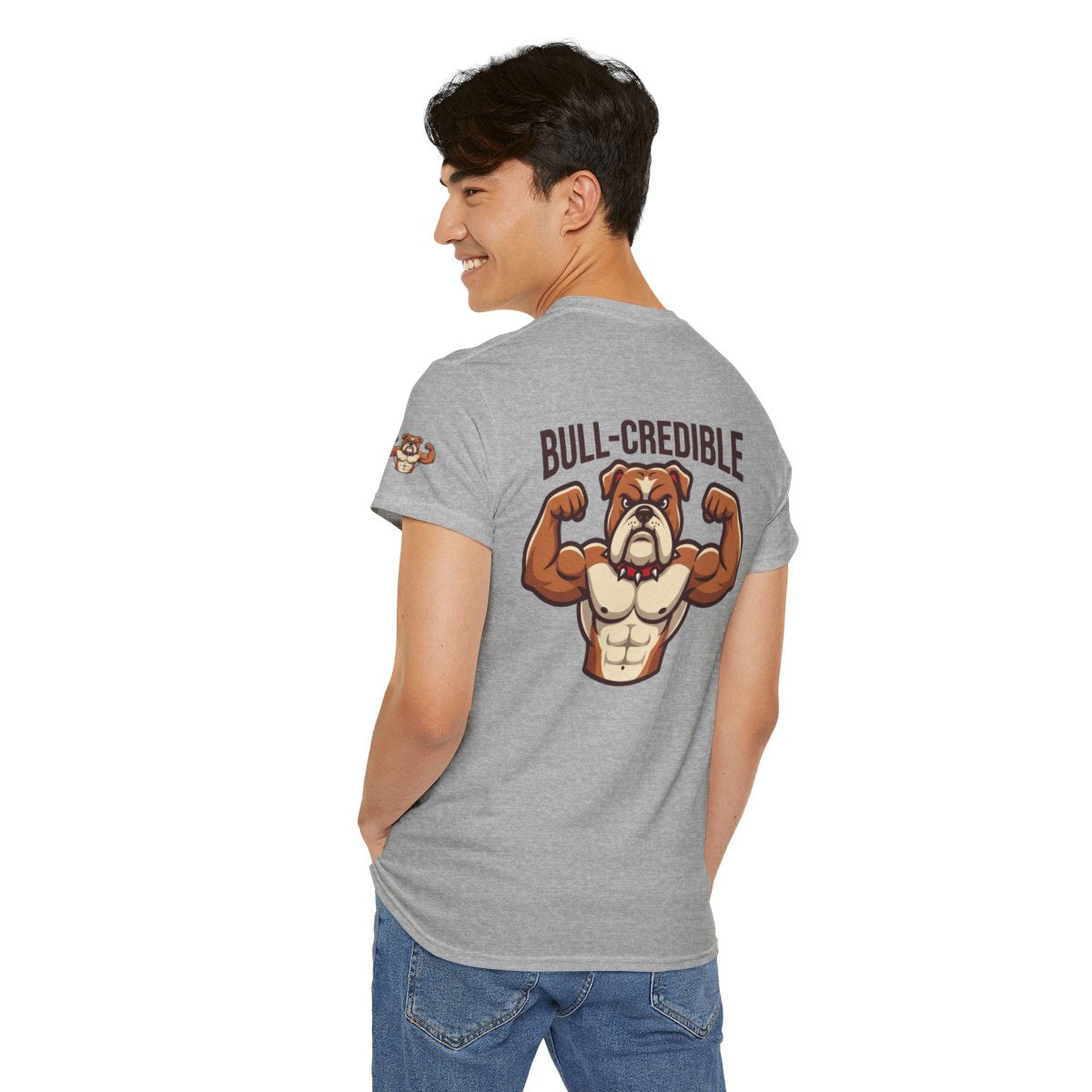 Color: Sport Grey | Bull Credible Premium Graphic Tee