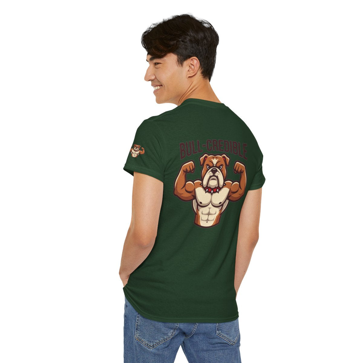 Color: Forest Green | Bull Credible Premium Graphic Tee