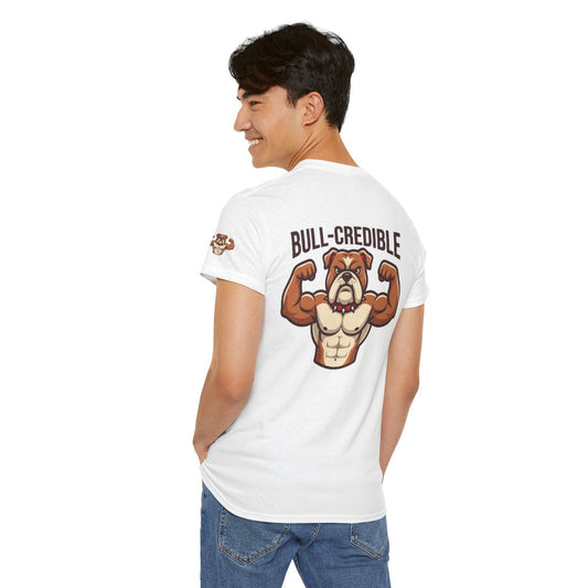 Color: White | Bull Credible Premium Graphic Tee