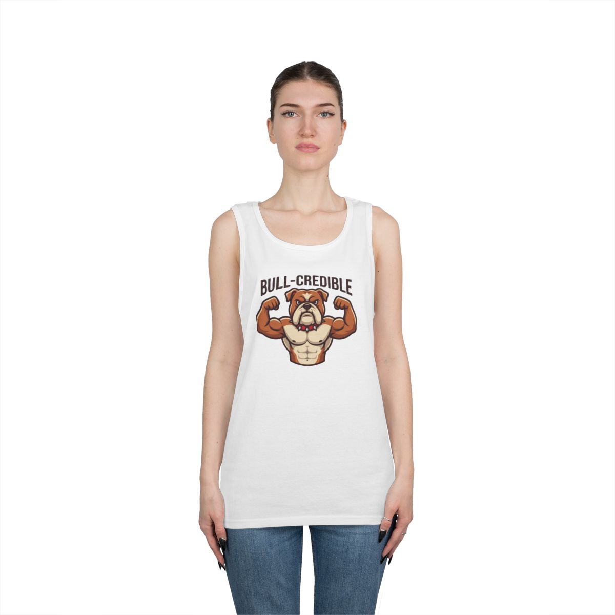 Color: White | Bull Credible Tank Top
