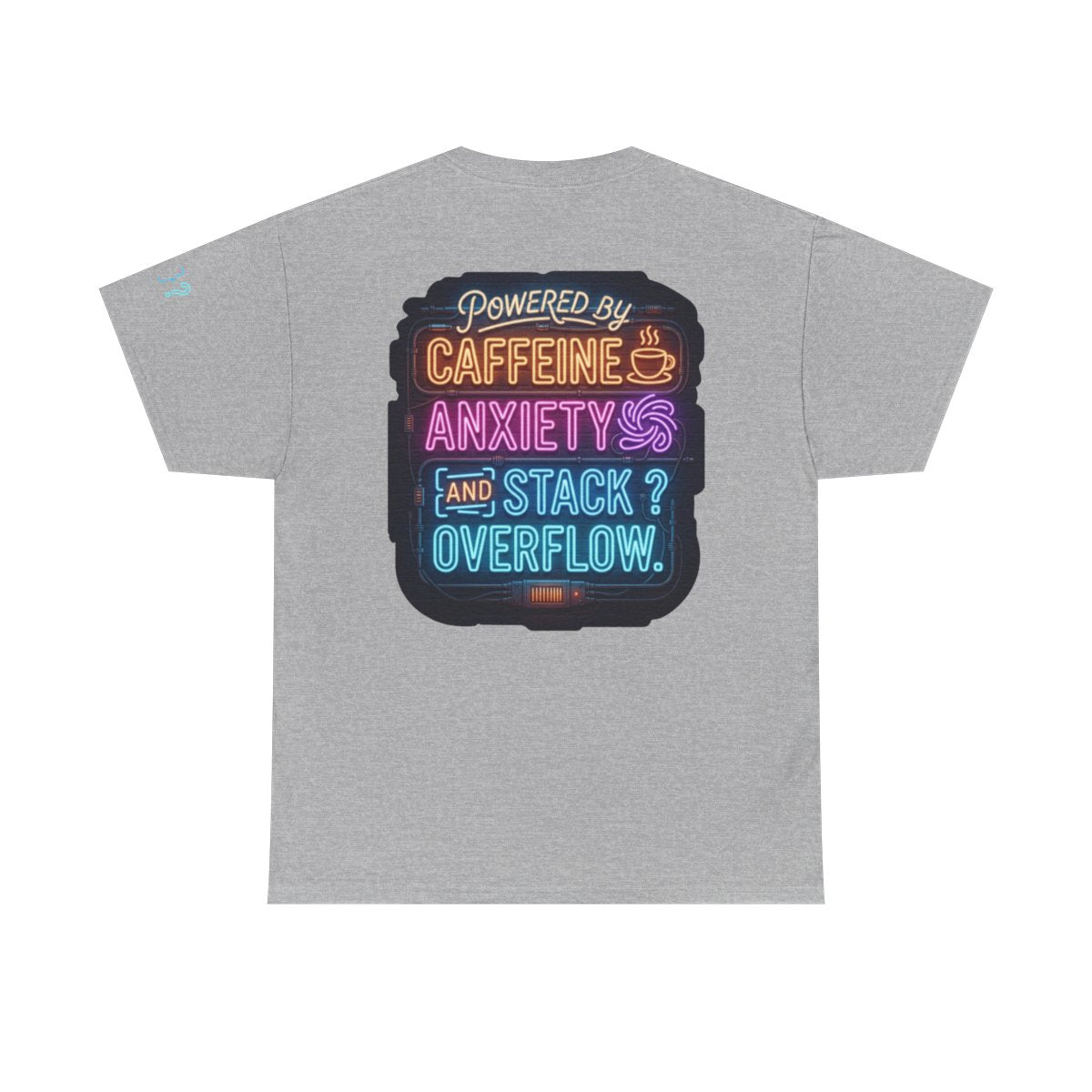 Color: Sport Grey | Caffeine Anxiety And Stack Overflow Premium Graphic Tee