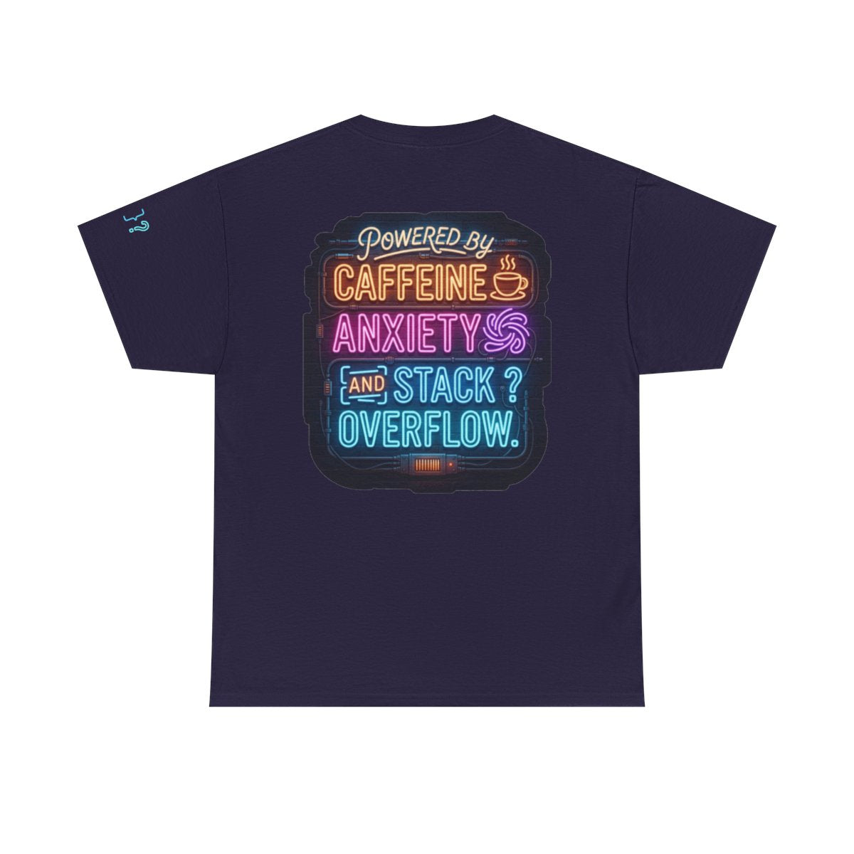 Color: Blackberry | Caffeine Anxiety And Stack Overflow Premium Graphic Tee