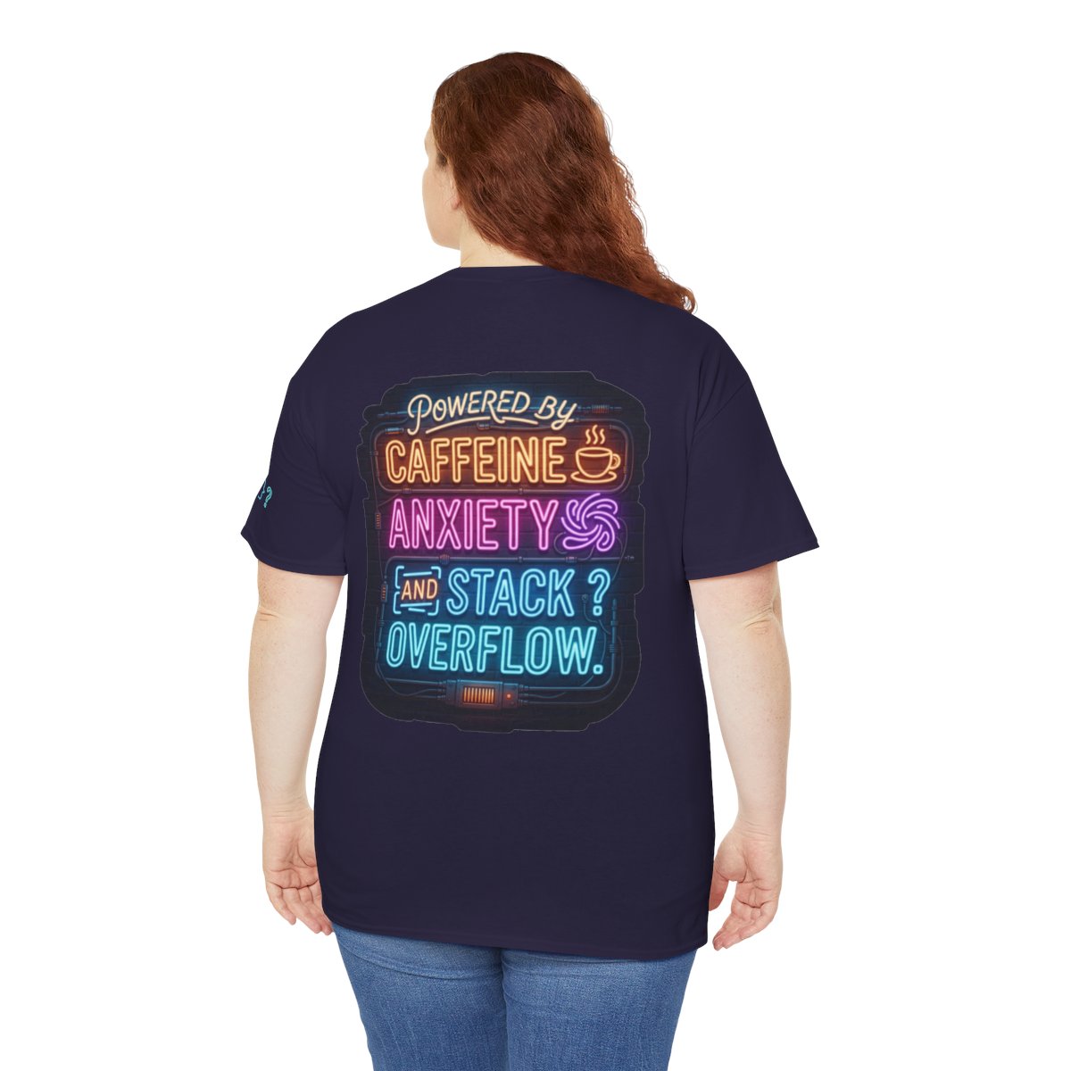 Color: Blackberry | Caffeine Anxiety And Stack Overflow Premium Graphic Tee
