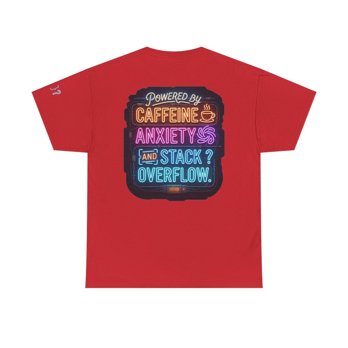 Color: Red | Caffeine Anxiety And Stack Overflow Premium Graphic Tee