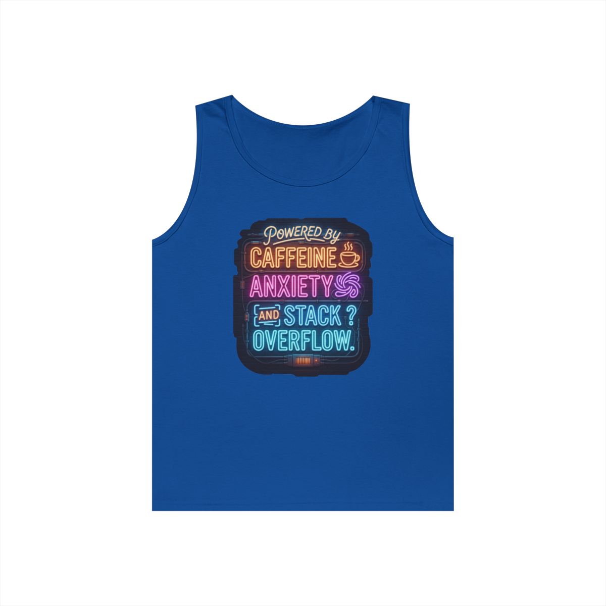 Color: Royal | Caffeine Anxiety And Stack Overflow Tank Top
