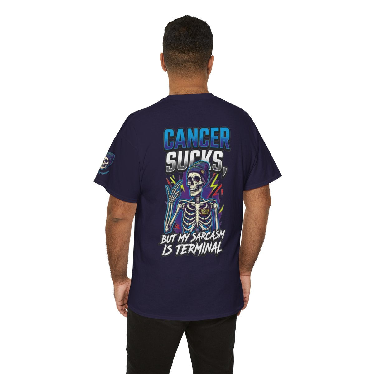 Color: Blackberry | Cancer Sucks But My Sarcasm Is Terminal Premium Graphic Tee