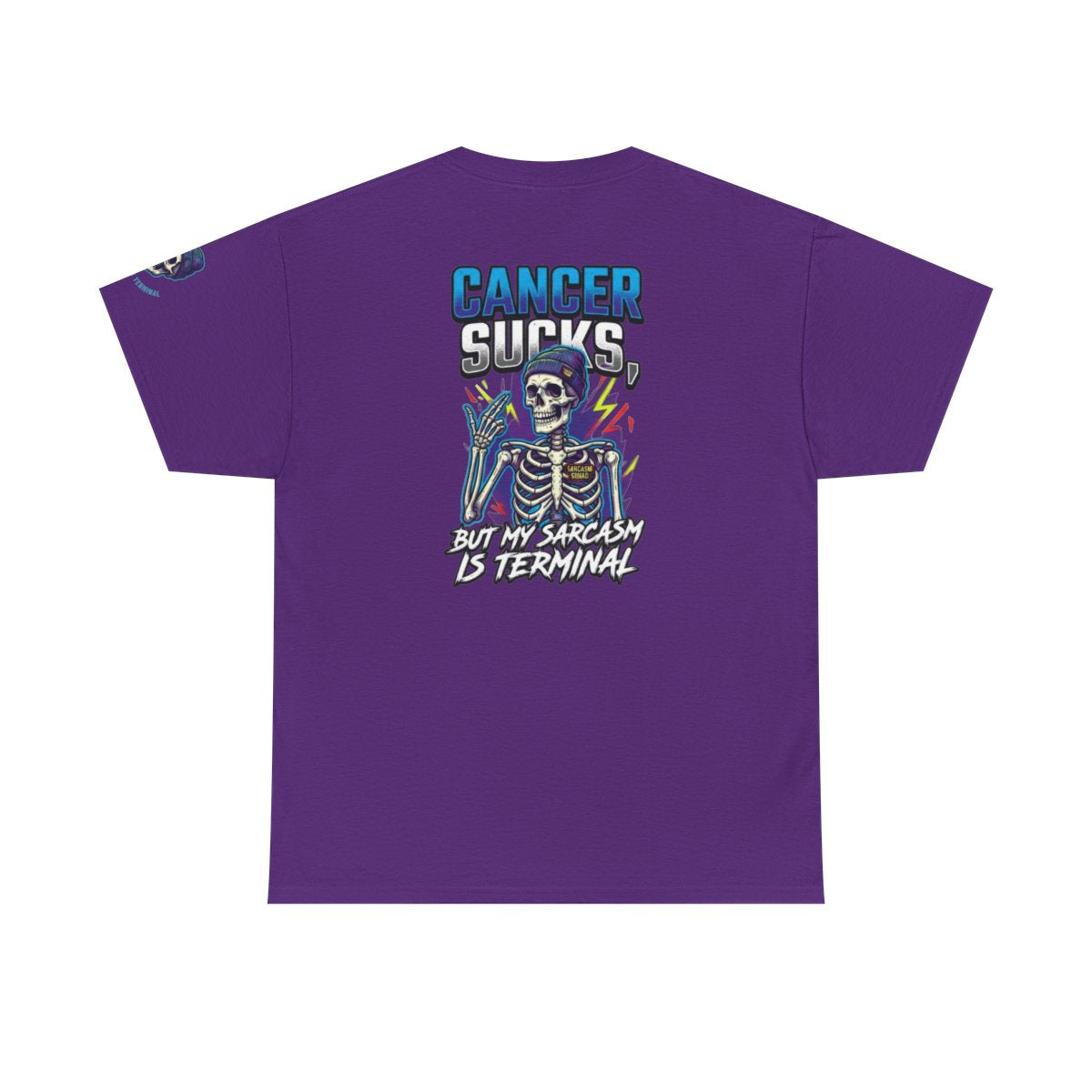 Color: Purple | Cancer Sucks But My Sarcasm Is Terminal Premium Graphic Tee