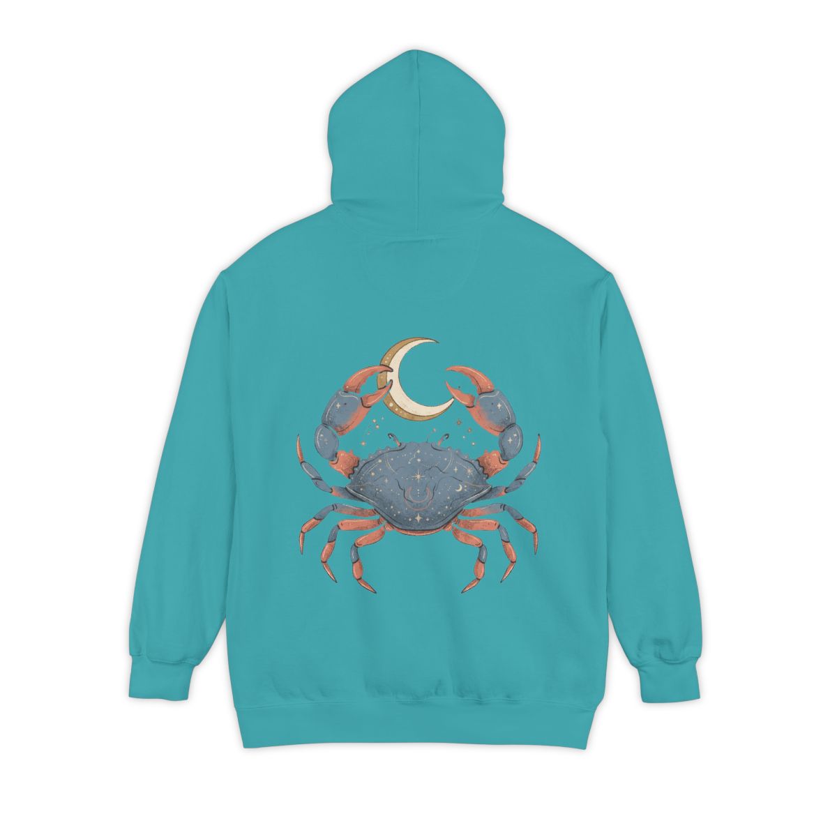 Color: Seafoam | Cancer The Moon Child Crab Garment-Dyed Hoodie