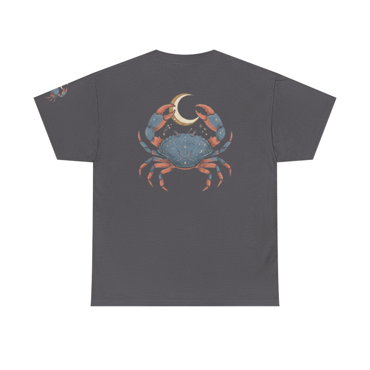 Color: Charcoal | Cancer The Moon Child Crab Premium Graphic Tee