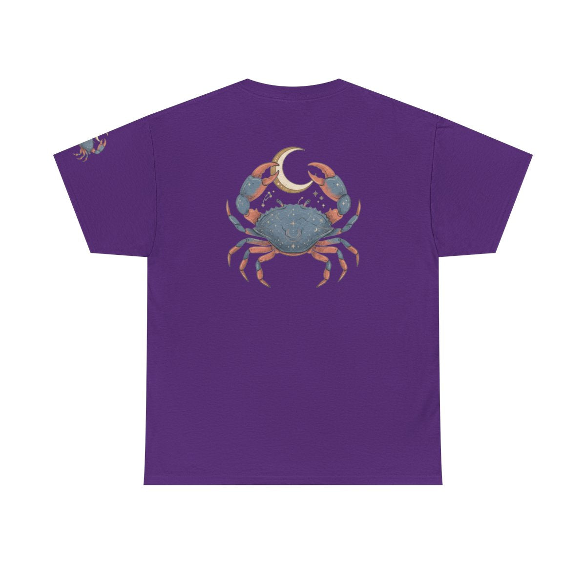 Color: Purple | Cancer The Moon Child Crab Premium Graphic Tee