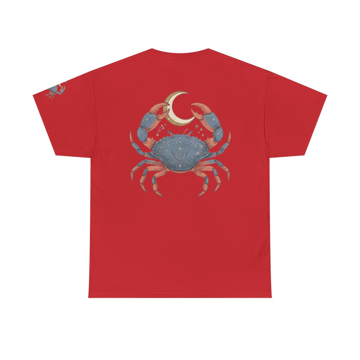 Color: Red | Cancer The Moon Child Crab Premium Graphic Tee