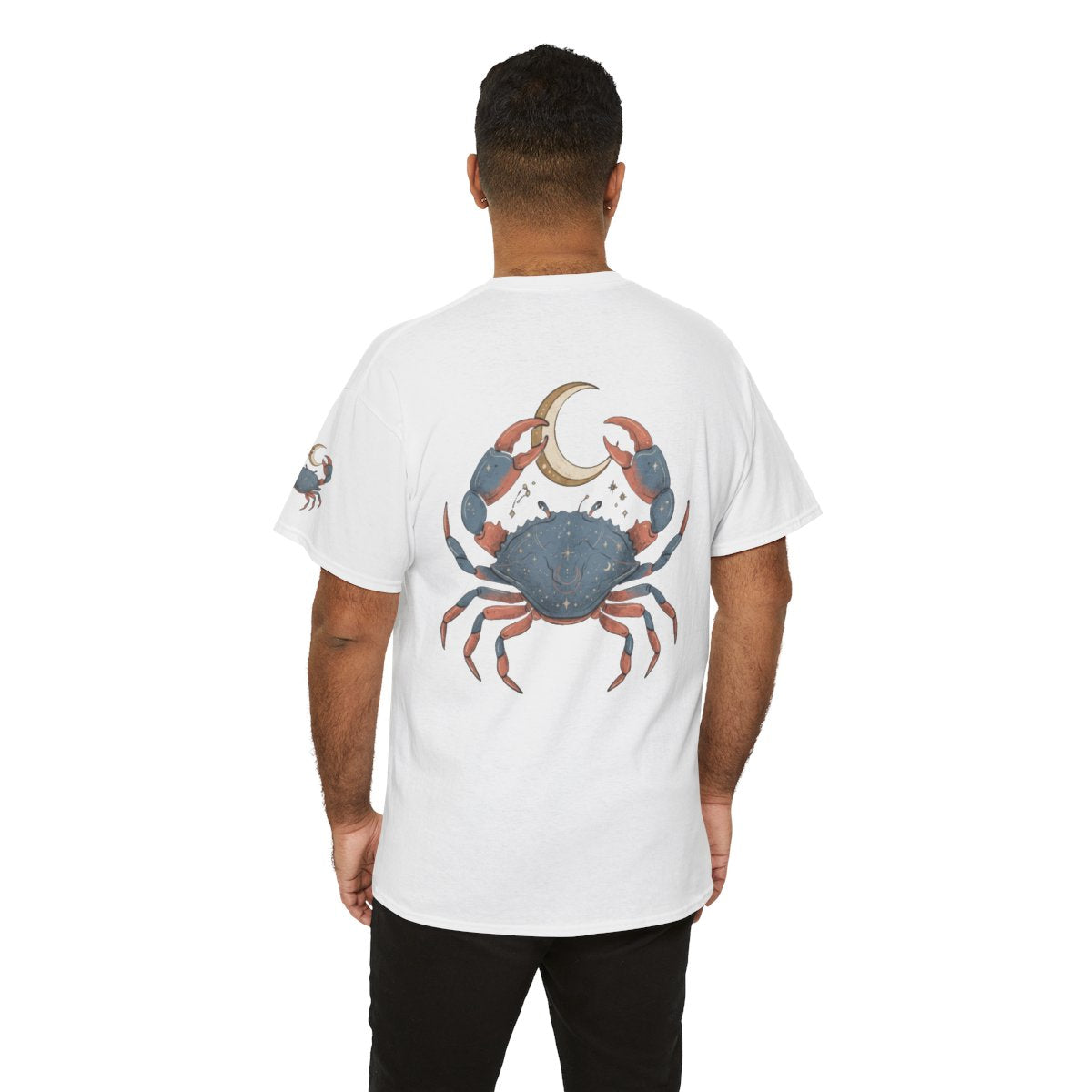 Color: White | Cancer The Moon Child Crab Premium Graphic Tee