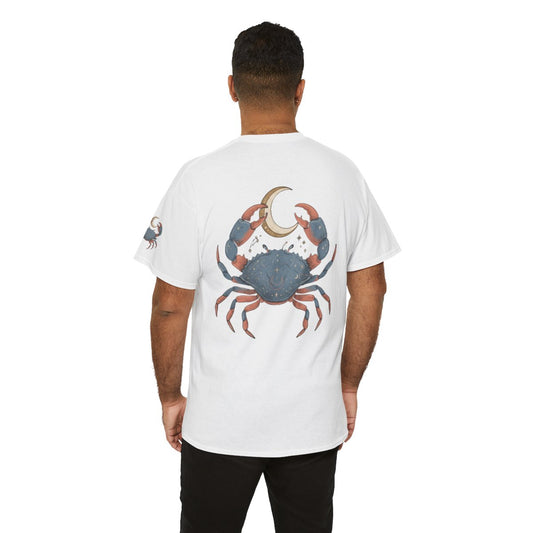 Color: White | Cancer The Moon Child Crab Premium Graphic Tee