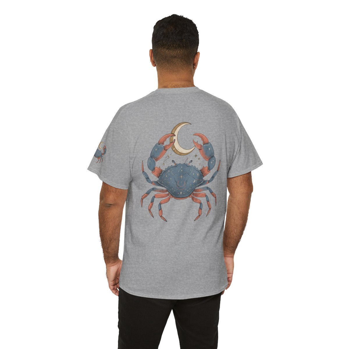 Color: Sport Grey | Cancer The Moon Child Crab Premium Graphic Tee