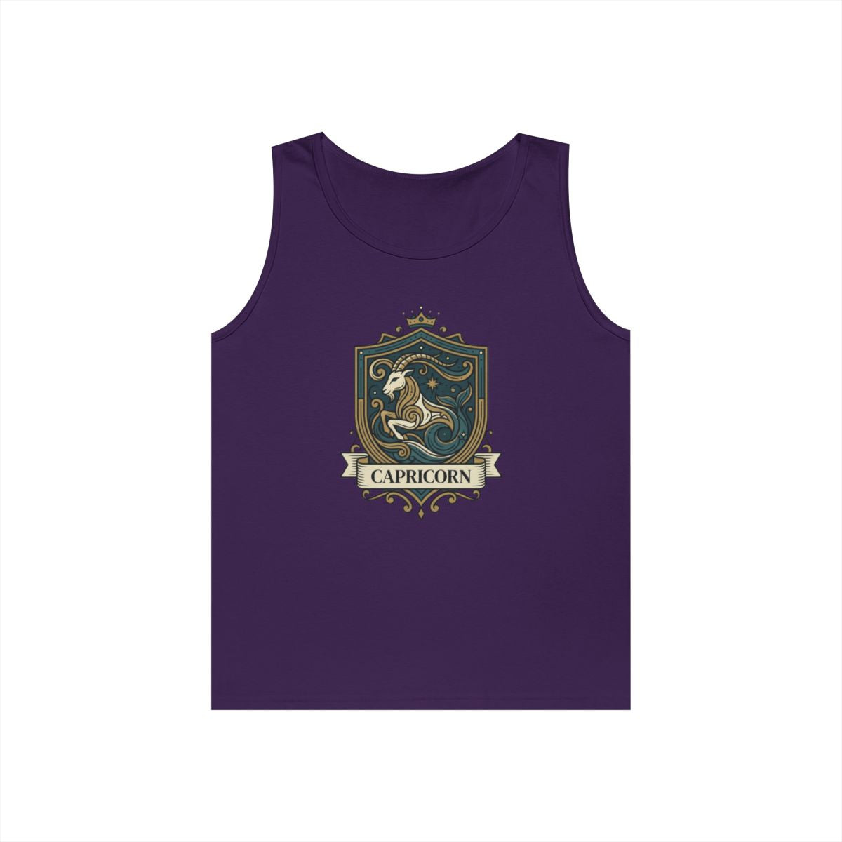 Color: Purple | Capricorn- The Sea-Goat Crest Tank Top