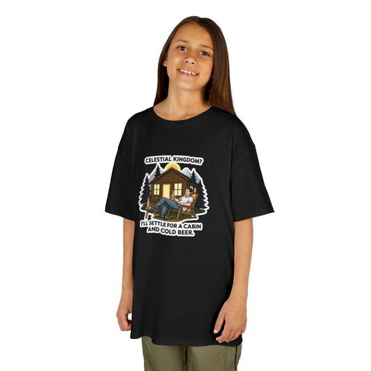 Color: Black | Celestial Kingdom-Beer Kids Tee