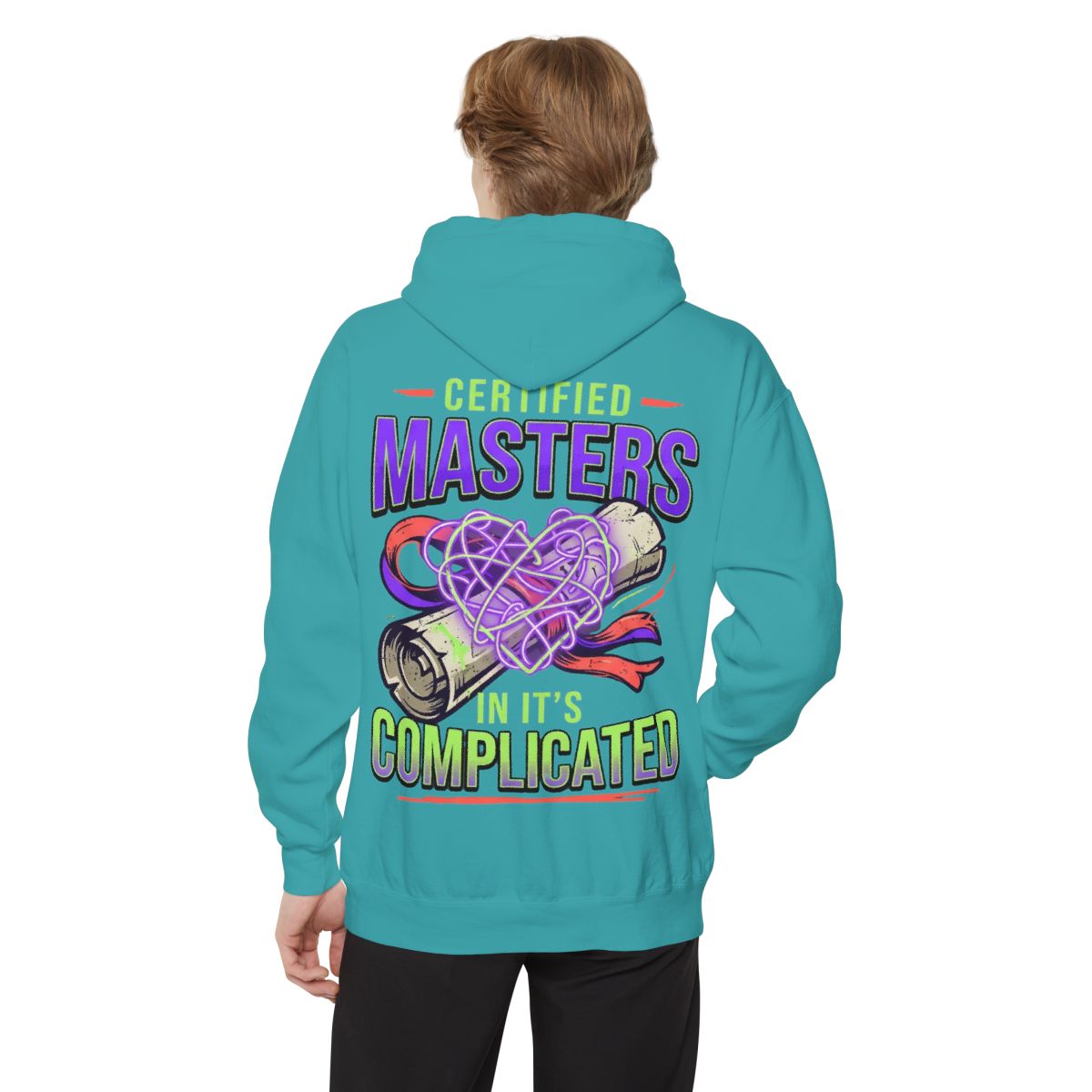 Color: Seafoam | Certified In It's Complicated Garment-Dyed Hoodie