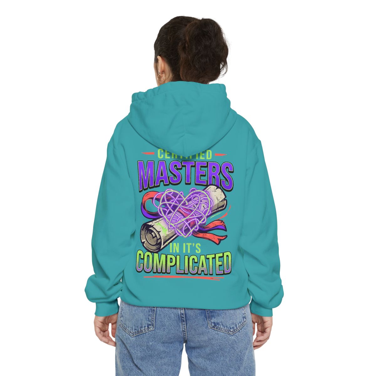 Color: Seafoam | Certified In It's Complicated Garment-Dyed Hoodie