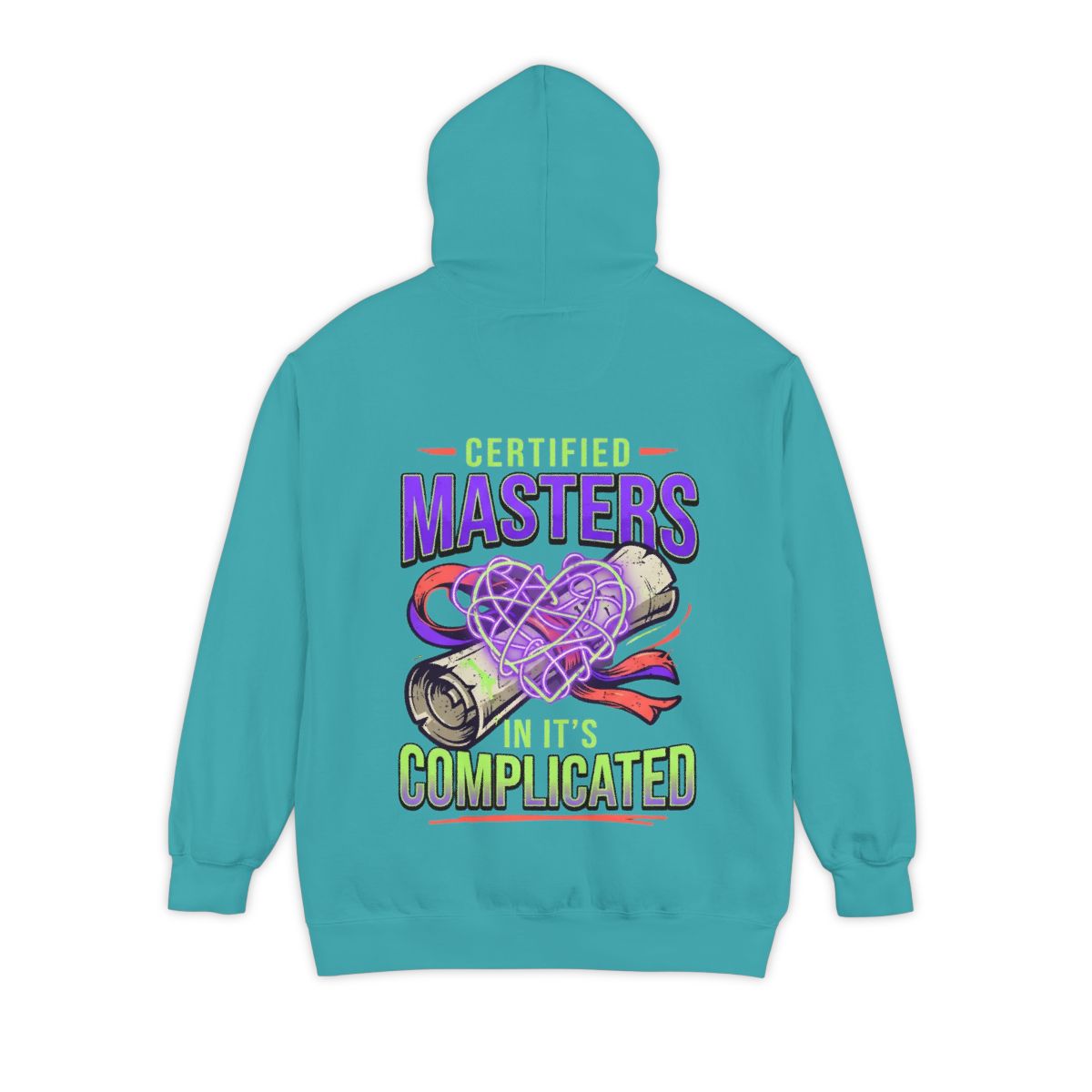 Color: Seafoam | Certified In It's Complicated Garment-Dyed Hoodie