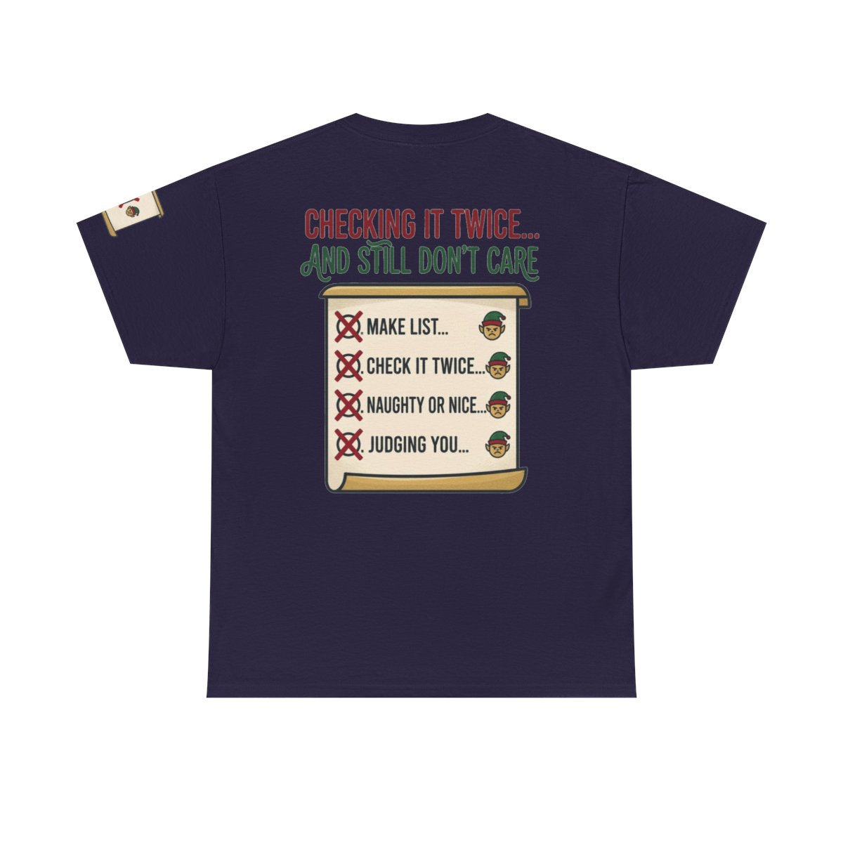 Color: Blackberry | Checking It Twice Premium Graphic Tee