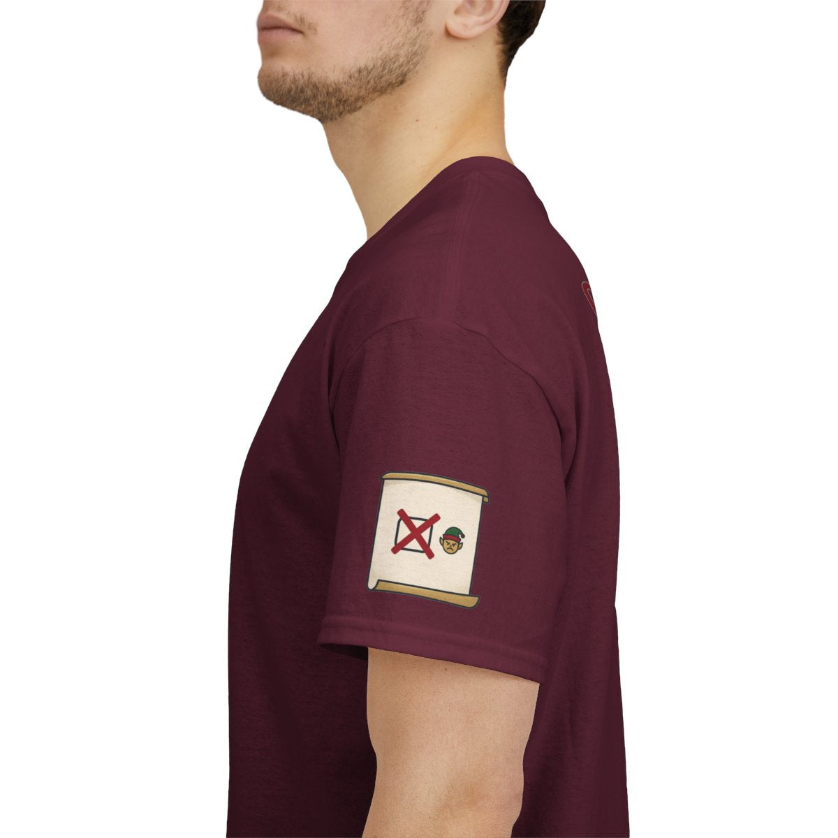 Color: Maroon | Checking It Twice Premium Graphic Tee