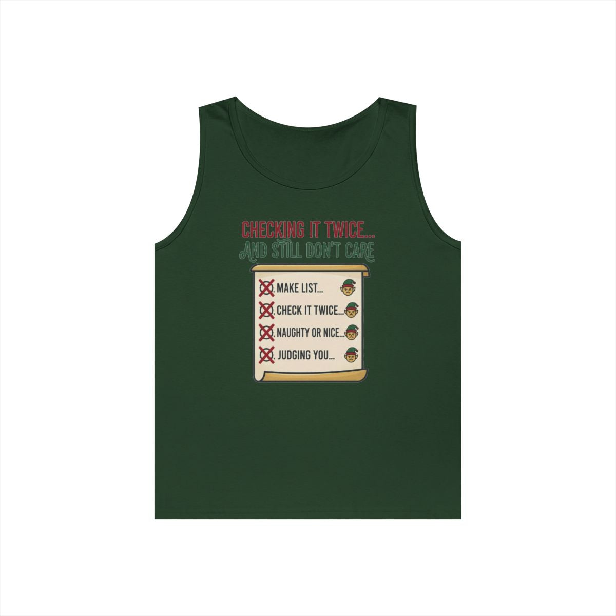 Color: Forest Green | Checking It Twice Tank Top