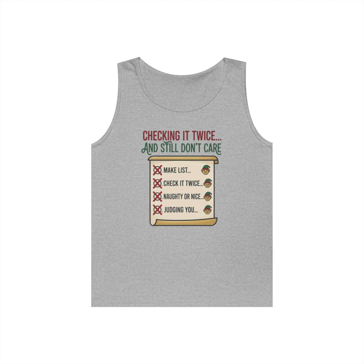 Color: Sport Grey | Checking It Twice Tank Top