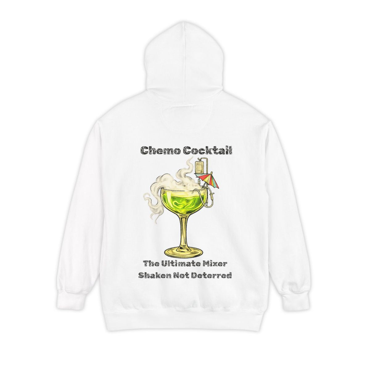 Color: White | Chemo Cocktail Garment-Dyed Hoodie