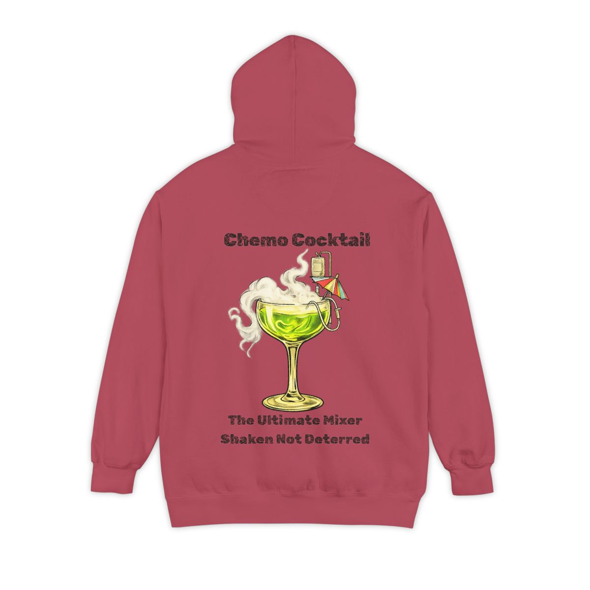 Color: Crimson | Chemo Cocktail Garment-Dyed Hoodie