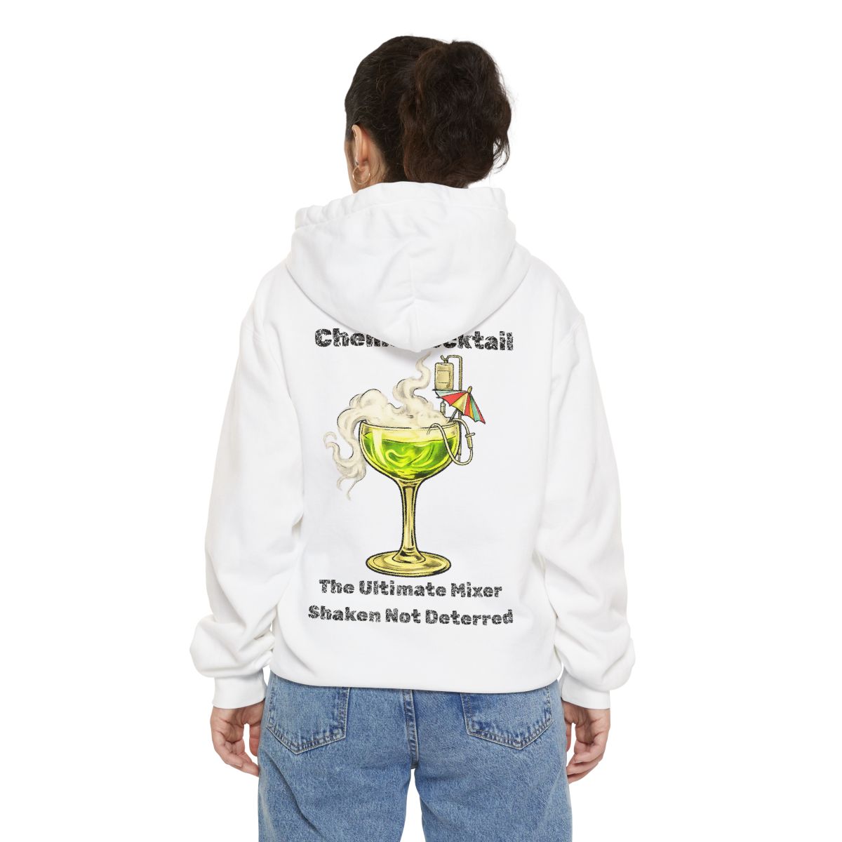 Color: White | Chemo Cocktail Garment-Dyed Hoodie
