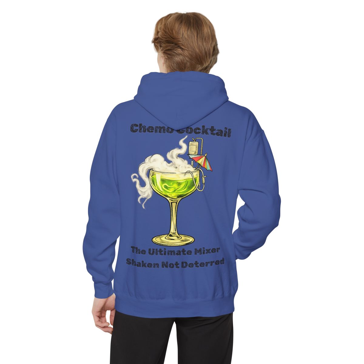 Color: Flo Blue | Chemo Cocktail Garment-Dyed Hoodie