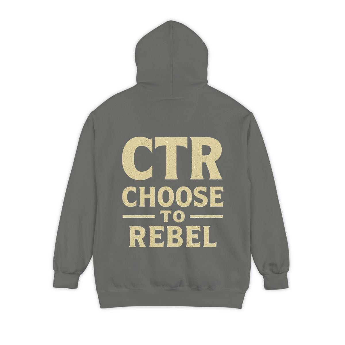 Color: Grey | Choose to Rebel Garment-Dyed Hoodie