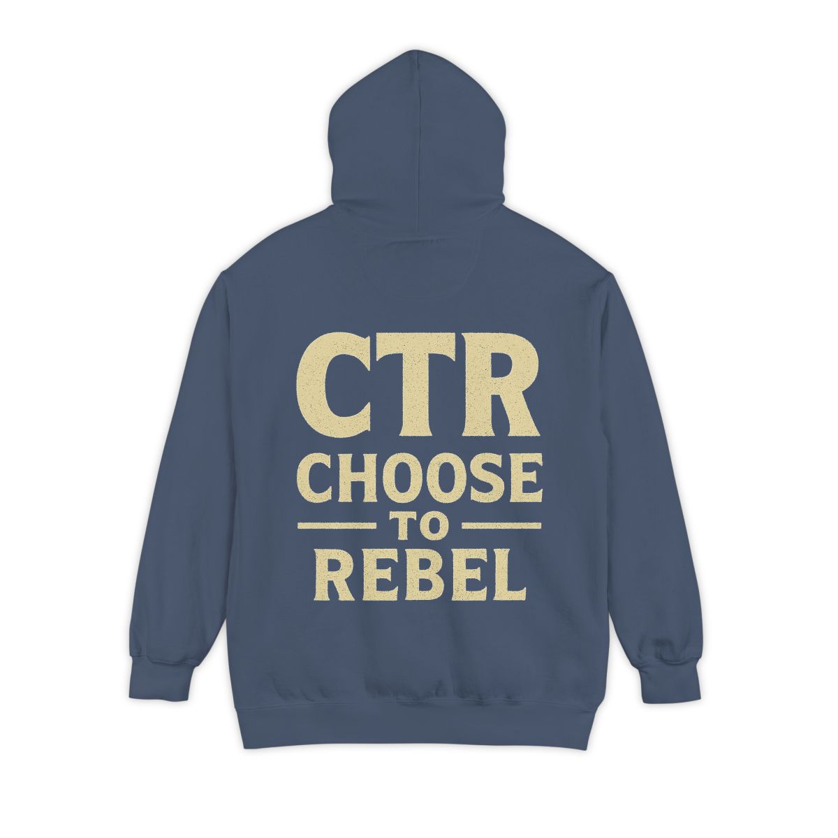 Color: Denim | Choose to Rebel Garment-Dyed Hoodie