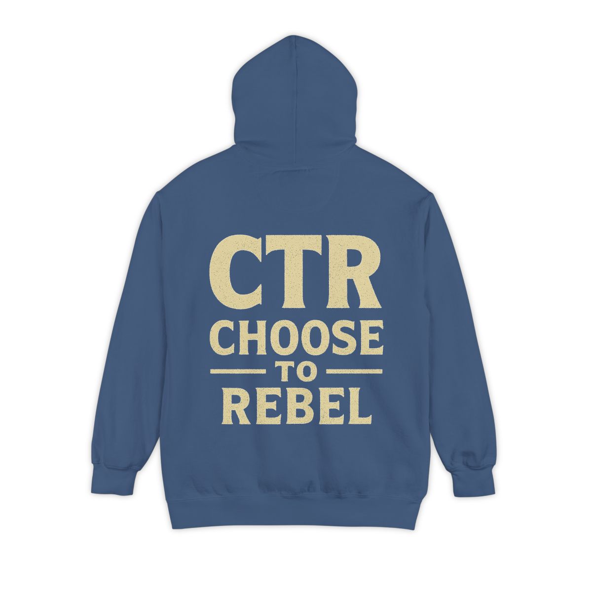 Color: True Navy | Choose to Rebel Garment-Dyed Hoodie