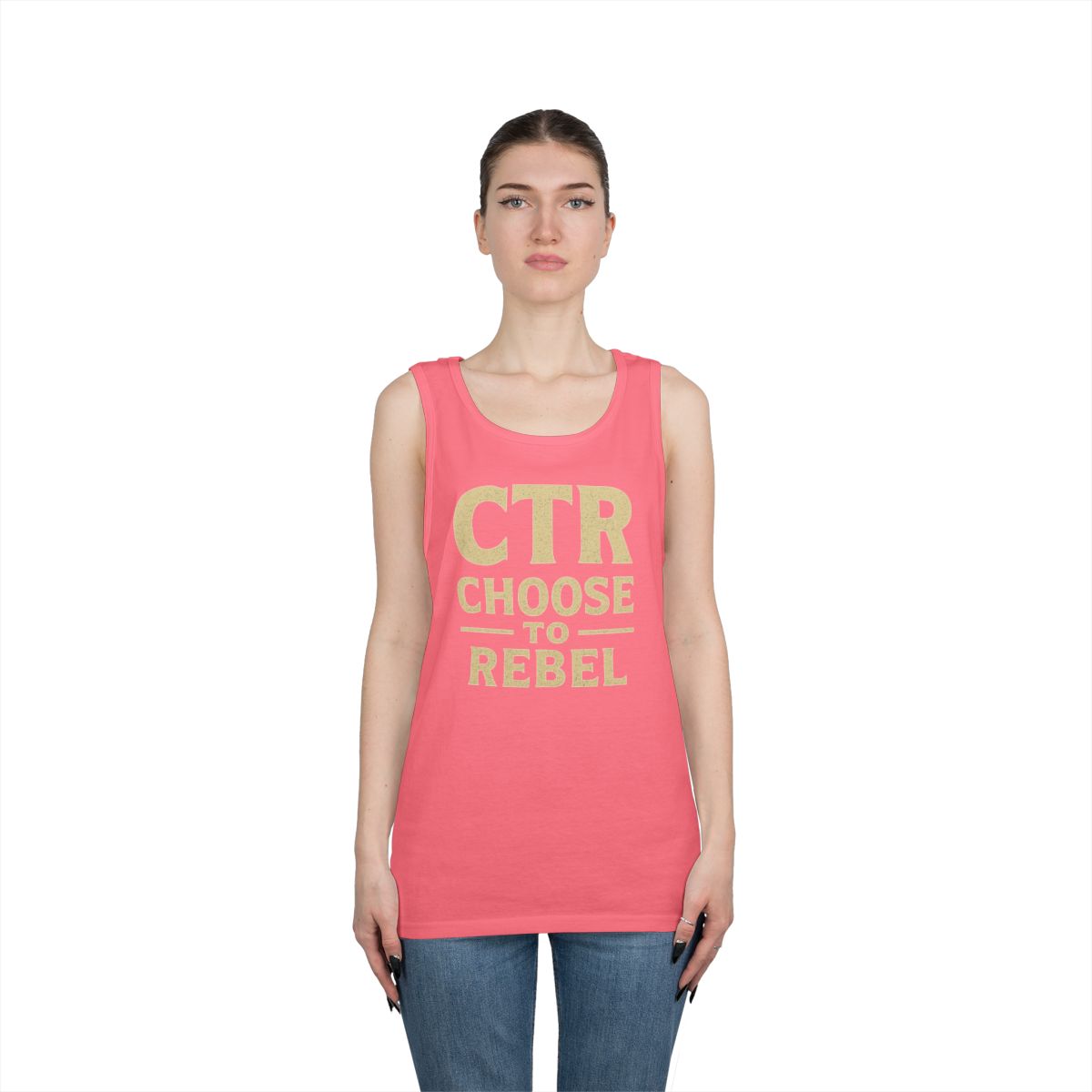 Color: Safety Pink | Choose to Rebel Tank Top